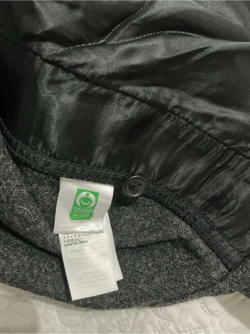 J. Crew 100% Brushed Wool Dark Charcoal Overshirt Shacket Size M